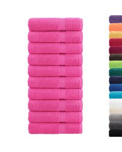 Premium-Duschtücher SOLUND 10 Stk. Rosa 70x140 cm 600 g/m²