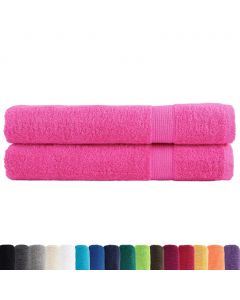 Premium-Saunatücher SOLUND 2 Stk. Rosa 80x200 cm 600 g/m²