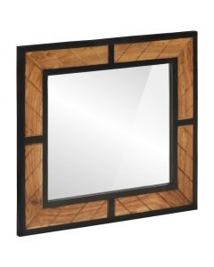 Badspiegel 60x1x55 cm Massivholz Akazie
