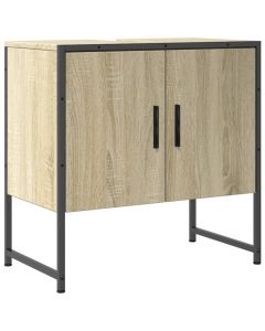 Waschbeckenunterschrank Sonoma-Eiche 60x33x60 cm Holzwerkstoff