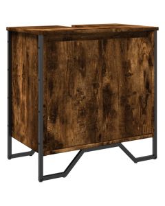 Waschbeckenunterschrank Räuchereiche 60x35x60 cm Holzwerkstoff