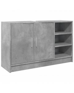 Waschbeckenunterschrank Betongrau 90x29x55 cm Holzwerkstoff