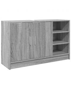 Waschbeckenunterschrank Grau Sonoma 90x29x55 cm Holzwerkstoff