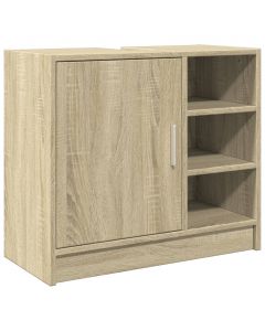 Waschbeckenunterschrank Sonoma-Eiche 63x29x55 cm Holzwerkstoff