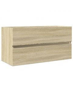 Waschbeckenunterschrank Sonoma-Eiche 90x38,5x45cm Holzwerkstoff