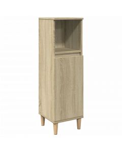 Badschrank Sonoma-Eiche 30x30x100 cm Holzwerkstoff