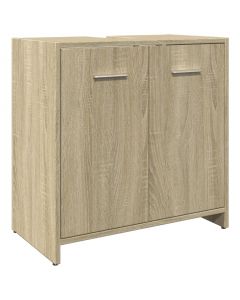 Waschbeckenunterschrank Sonoma-Eiche 60x33x60 cm Holzwerkstoff