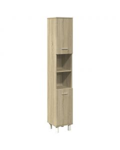 Badschrank Sonoma-Eiche 30,5x30x179 cm Holzwerkstoff