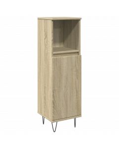 Badschrank Sonoma-Eiche 30x30x100 cm Holzwerkstoff