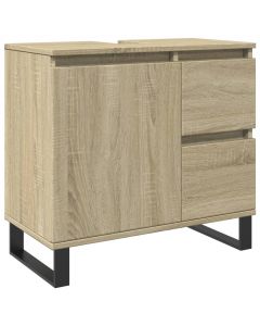 Badschrank Sonoma-Eiche 65x33x60 cm Holzwerkstoff