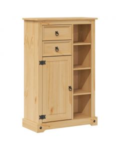 Badschrank Corona 70x33x110 cm Massivholz Kiefer