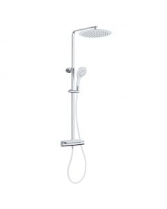 EISL Duschset mit Thermostatarmatur GRANDE VITA Chrom-Weiß